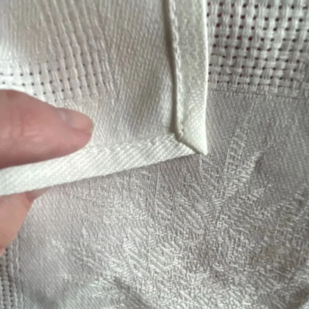 Lot of 12 new linen cotton Russian napkins 17.5” square Gavrilov-Yam Linen